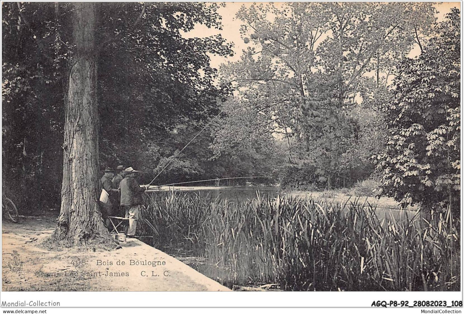 AGQP8-0643-92 - Bois De BOULOGNE - Lac Saint James  - Boulogne Billancourt