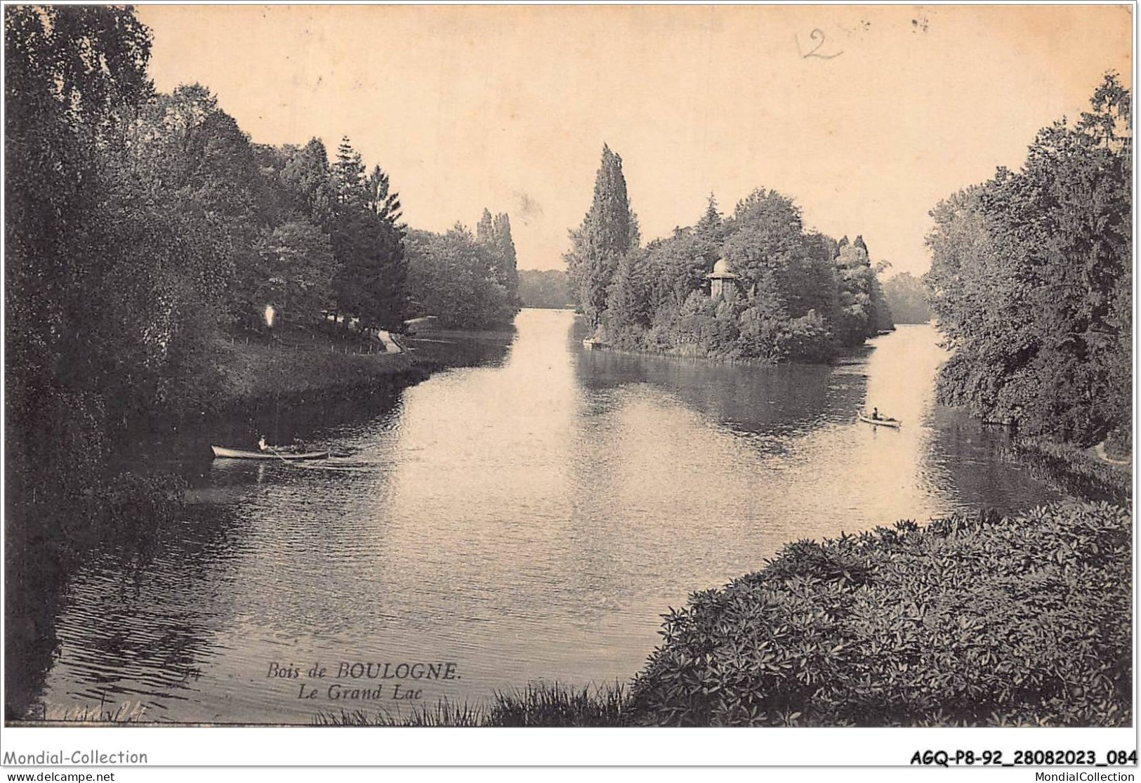 AGQP8-0631-92 - Bois De BOULOGNE - Le Grand Lac  - Boulogne Billancourt