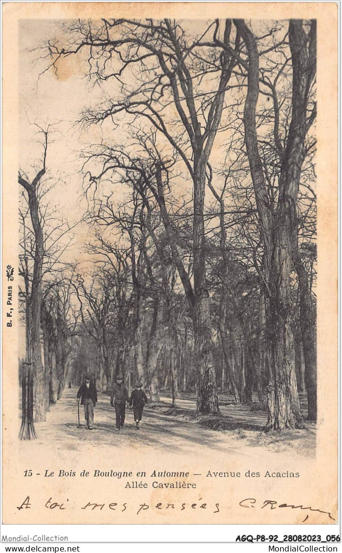 AGQP8-0617-92 - Le Bois De BOULOGNE En Automne - Avenue Des Acaclas - Allée Cavalière  - Boulogne Billancourt