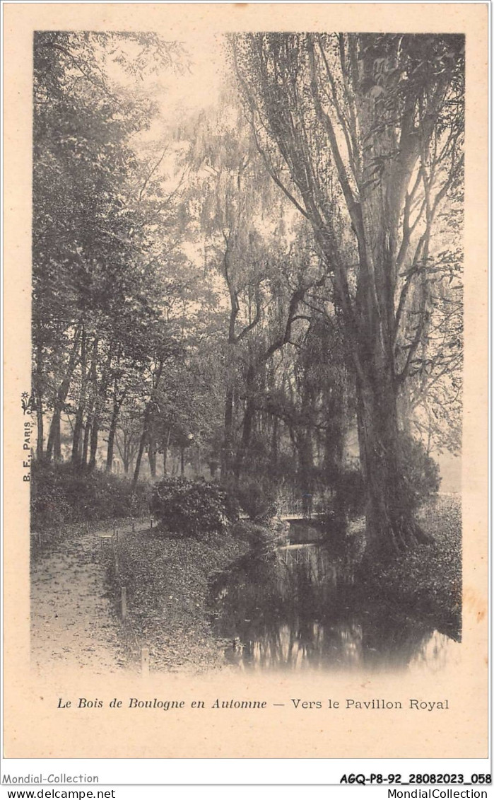 AGQP8-0618-92 - Le Bois De BOULOGNE En Automne - Vers Le Pavillon Royal  - Boulogne Billancourt