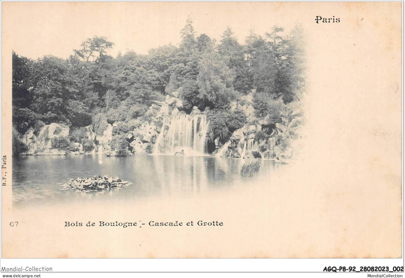AGQP8-0590-92 - PARIS - BOIS DE BOULOGNE - Cascade Et Grotte  - Boulogne Billancourt