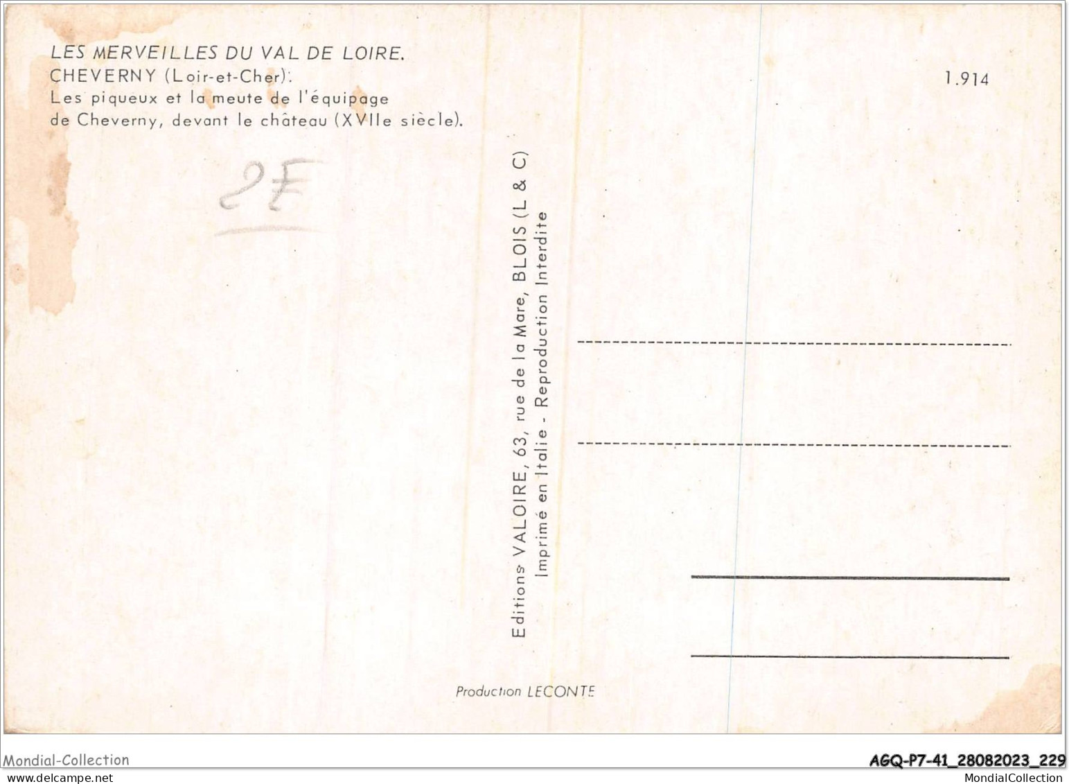 AGQP7-0575-41 - CHEVERNY - Les Piqueux Et La Meute De L'équipage De Cheverny  - Cheverny