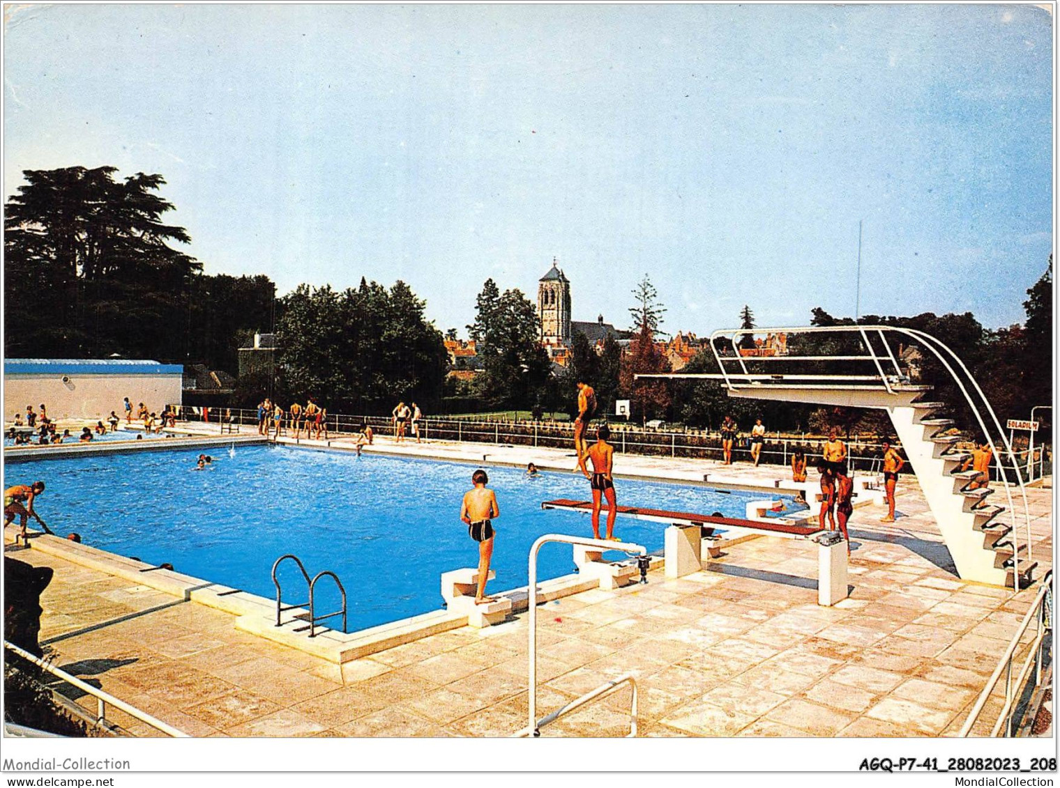 AGQP7-0565-41 - MER - La Piscine Et L'église  - Mer