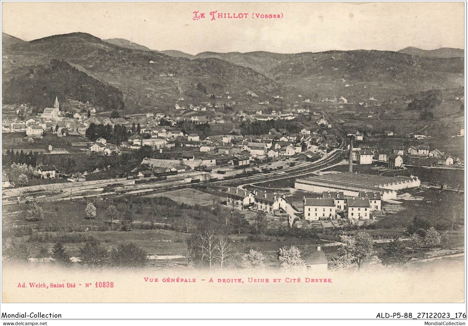 ALDP5-88-0489 - LE THILLOT - Vue Générale - à Droite - Usine Et Cité Dreyée - Le Thillot