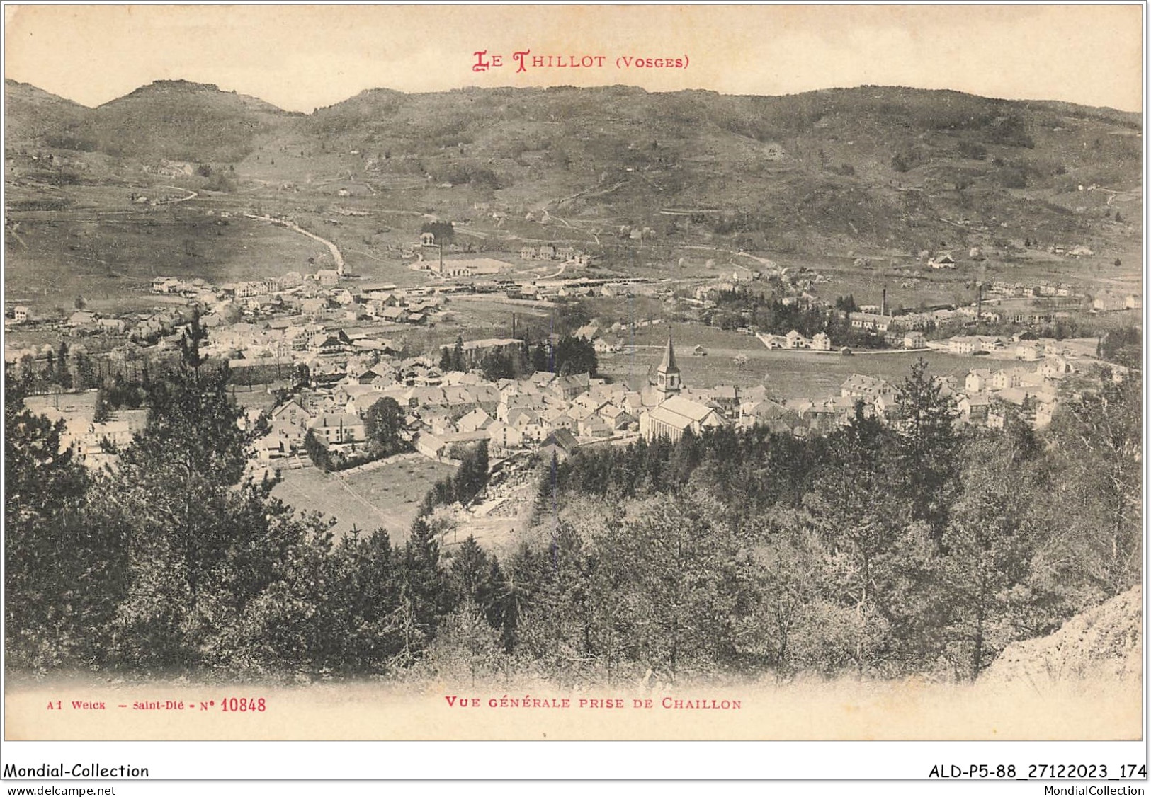 ALDP5-88-0488 - LE THILLOT - Vue Générale Prise De Chaillon - Le Thillot