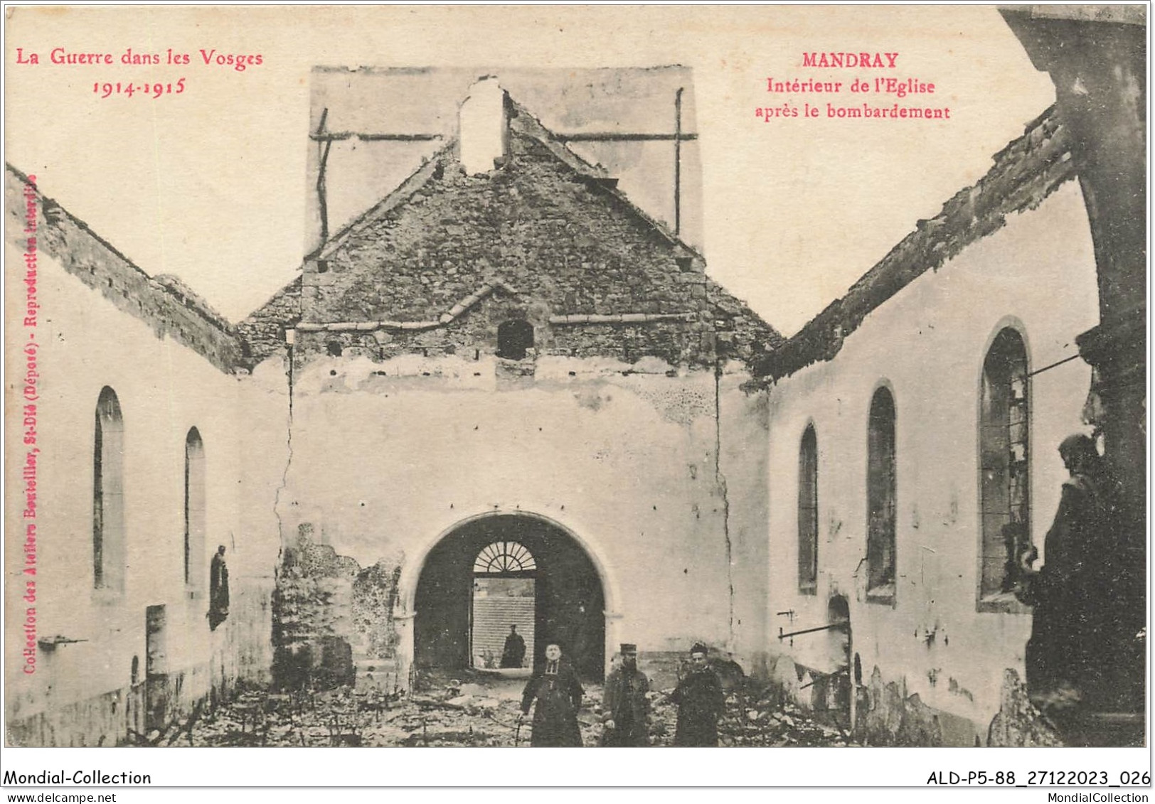 ALDP5-88-0414 - MANDRAY - Intérieur De L'église Après Le Bombardement - Saint Die