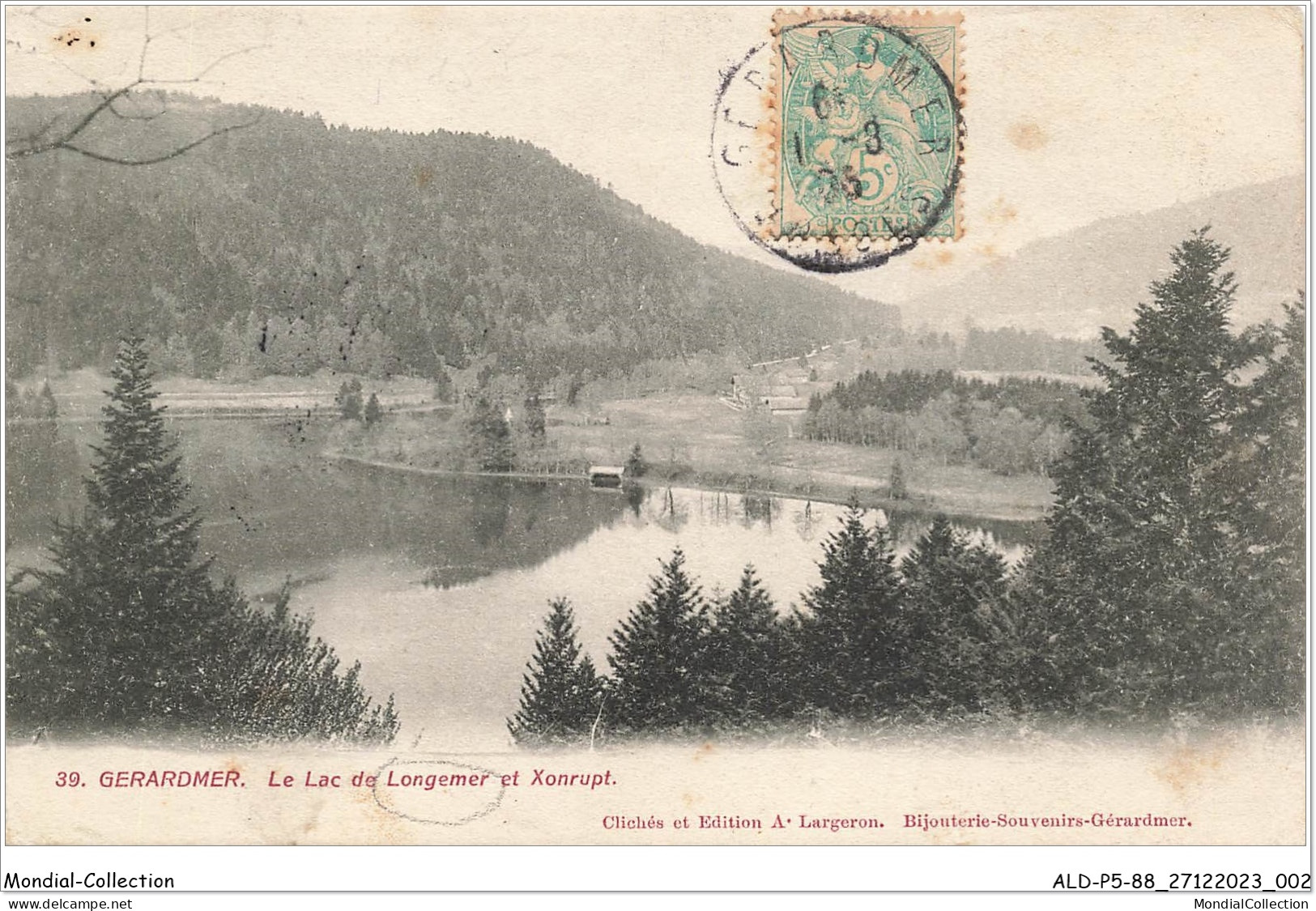 ALDP5-88-0402 - GERARDMER - Le Lac De Longemer Et Xonrupt - Gerardmer