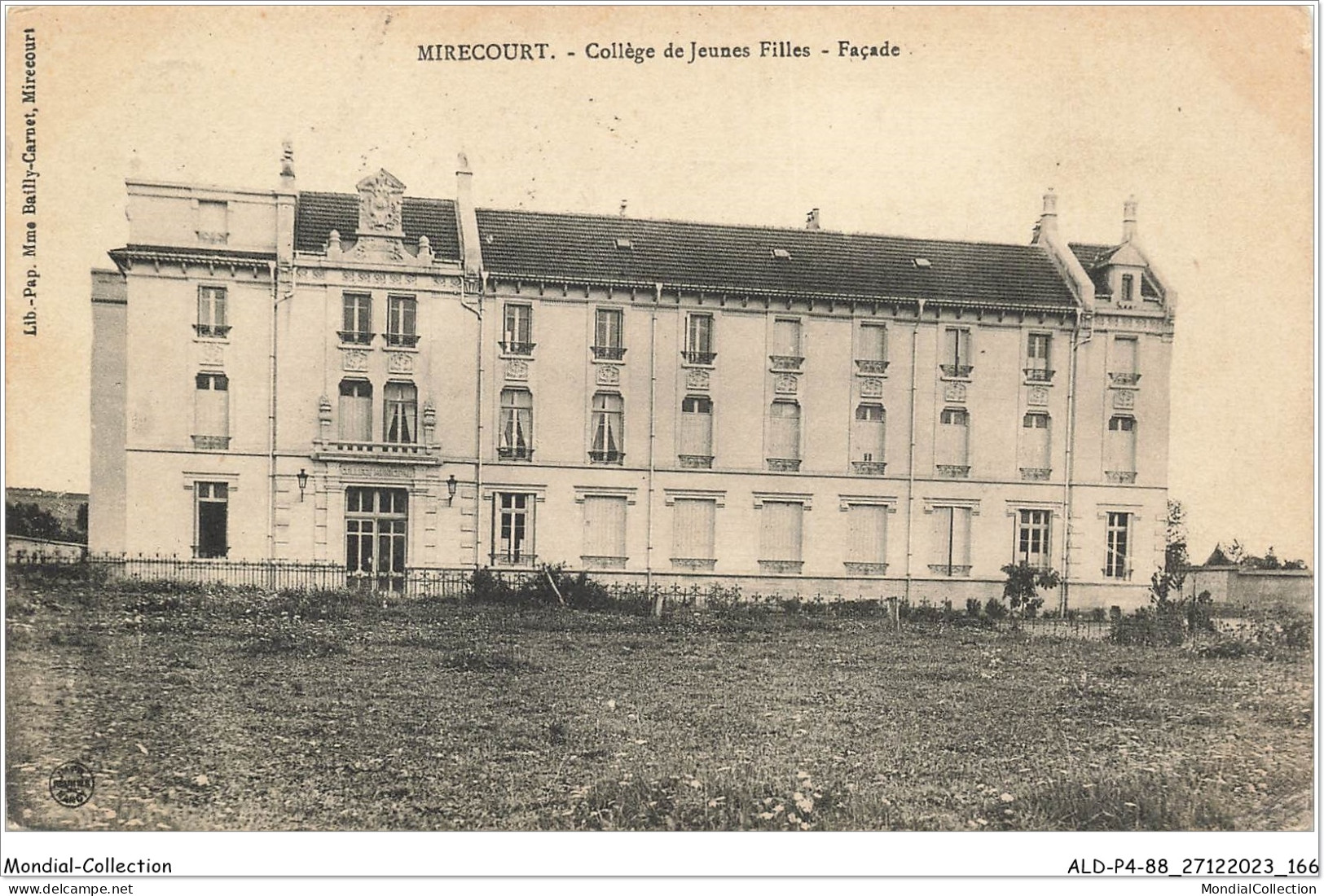 ALDP4-88-0384 - MIRECOURT - Collège De Jeunes Filles - Façade - Mirecourt