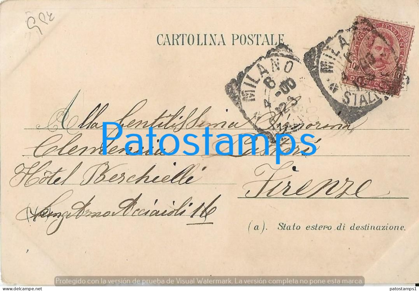 228750 ITALY BELLAGIO ART ARTE MULTI VIEW CIRCULATED TO FIRENZE POSTAL POSTCARD - Other & Unclassified