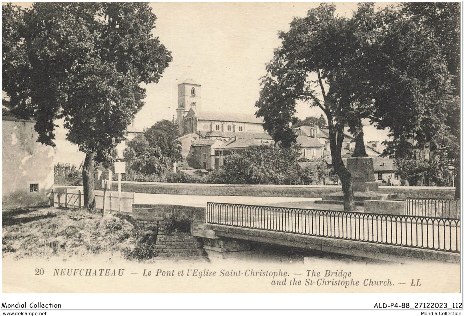 ALDP4-88-0357 - NEUFCHATEAU - Le Pont Et L'église Saint-christophe - Neufchateau