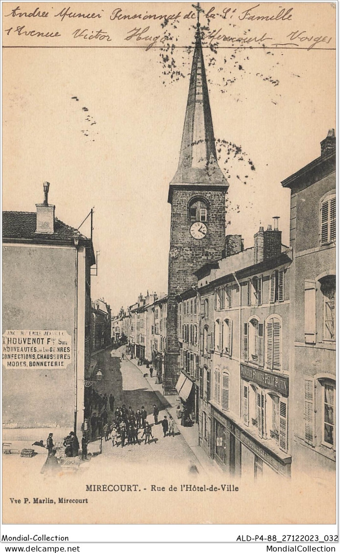 ALDP4-88-0317 - MIRECOURT - Rue De L'hôtel De Ville - Mirecourt