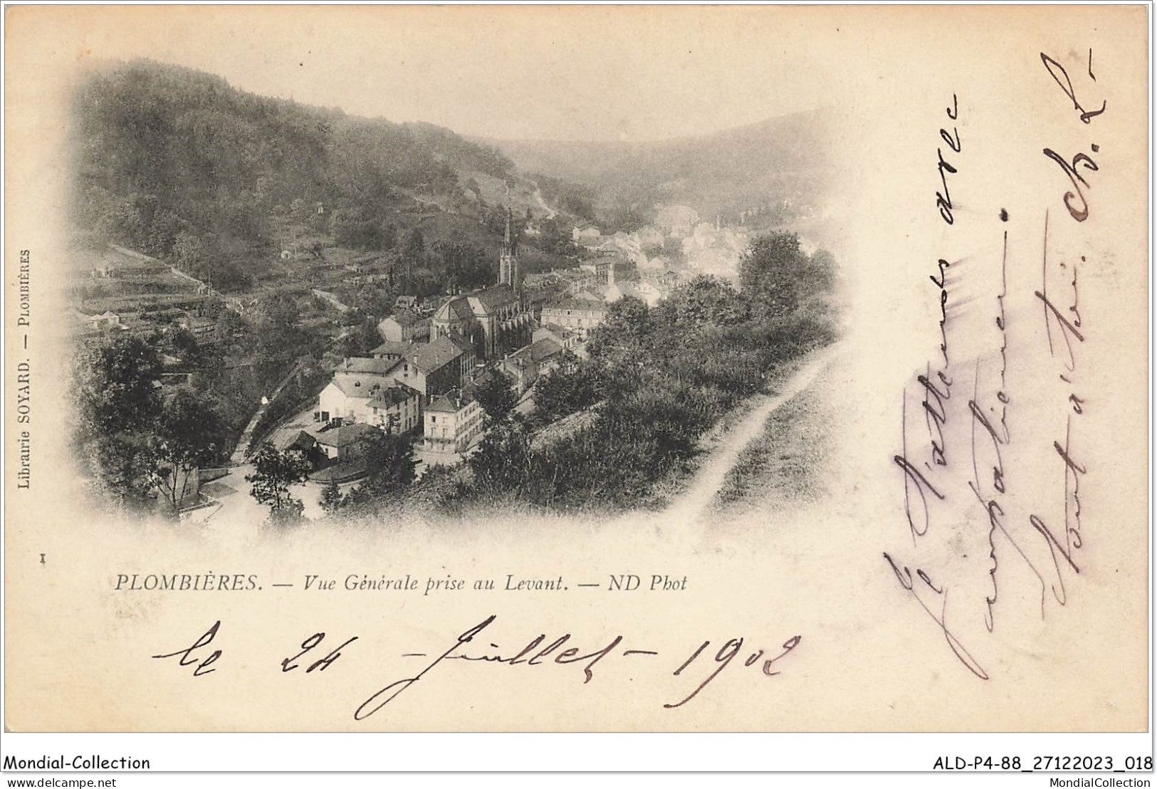 ALDP4-88-0310 - PLOMBIERES - Vue Générale Prise Au Levant - Plombieres Les Bains