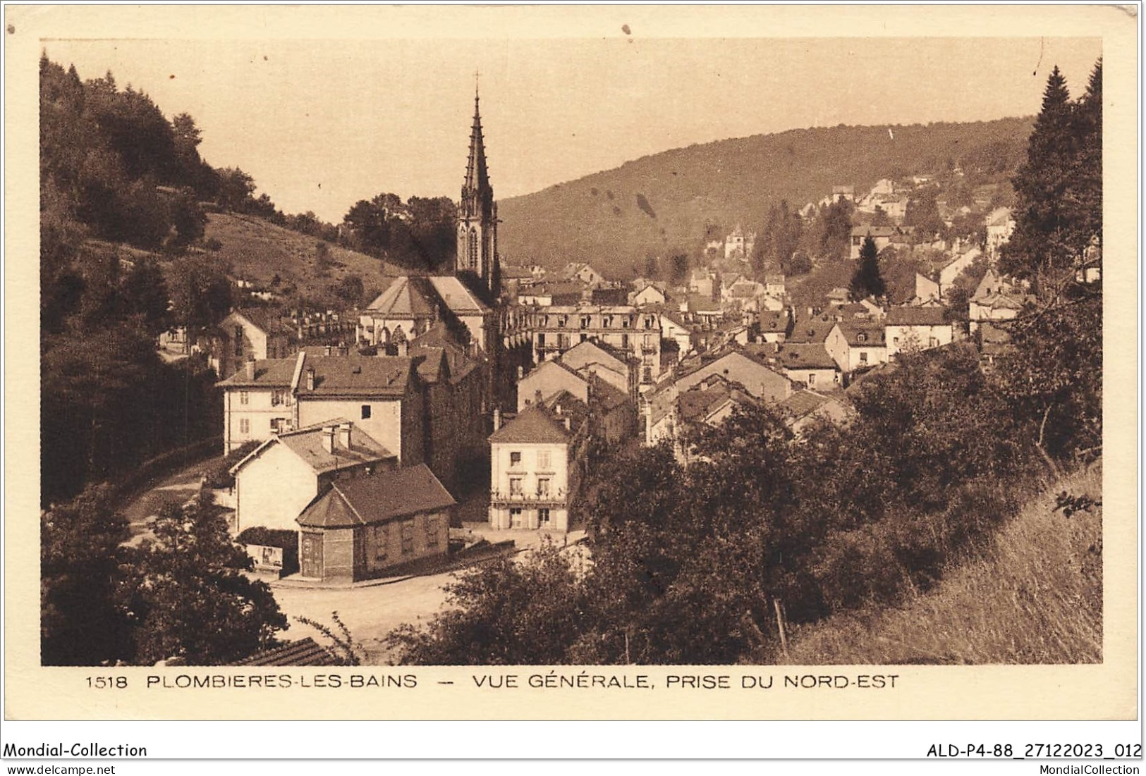 ALDP4-88-0307 - PLOMBIERES-LES-BAINS - Vue Générale Prise Du Nord-est - Plombieres Les Bains