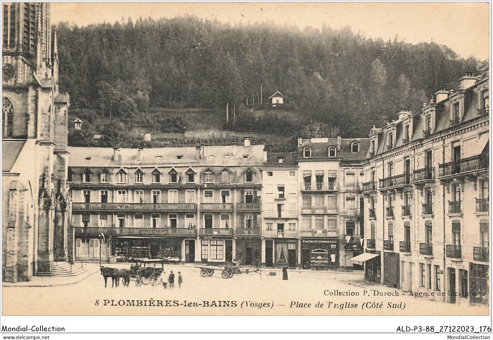 ALDP3-88-0289 - PLOMBIERES-LES-BAINS - Place De L'église - Plombieres Les Bains