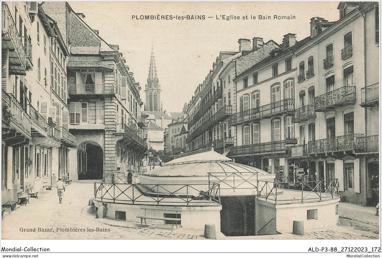 ALDP3-88-0287 - PLOMBIERES-LES-BAINS - L'église Et Le Bain Romain - Plombieres Les Bains