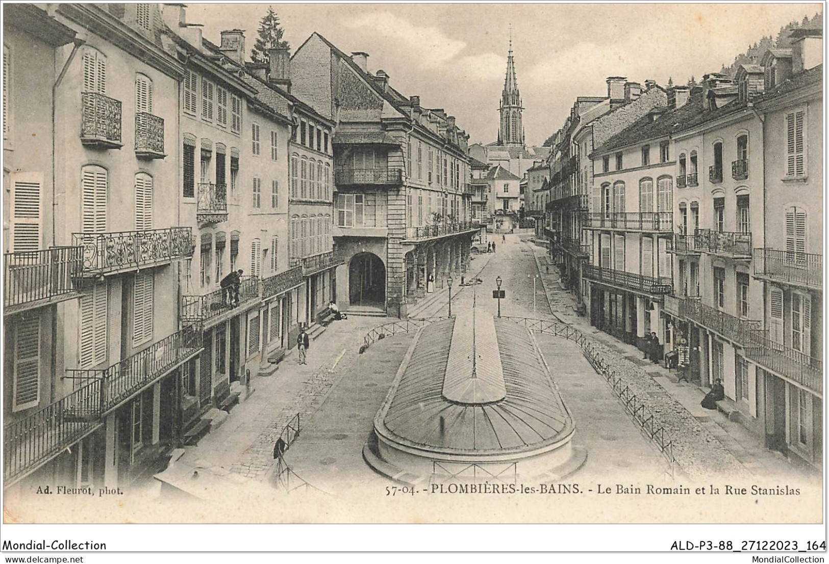 ALDP3-88-0283 - PLOMBIERES-LES-BAINS - Le Bain Romain Et La Rue Stanislas - Plombieres Les Bains