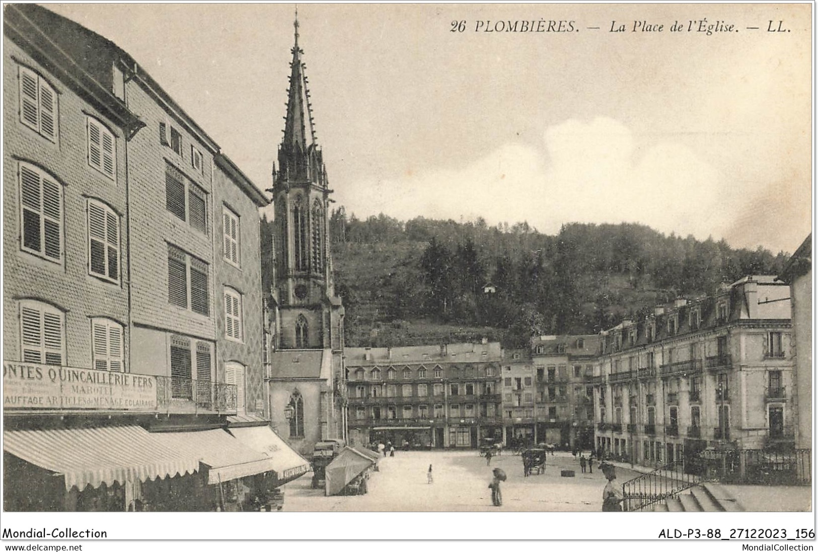 ALDP3-88-0279 - PLOMBIERES - La Place De L'église - Plombieres Les Bains