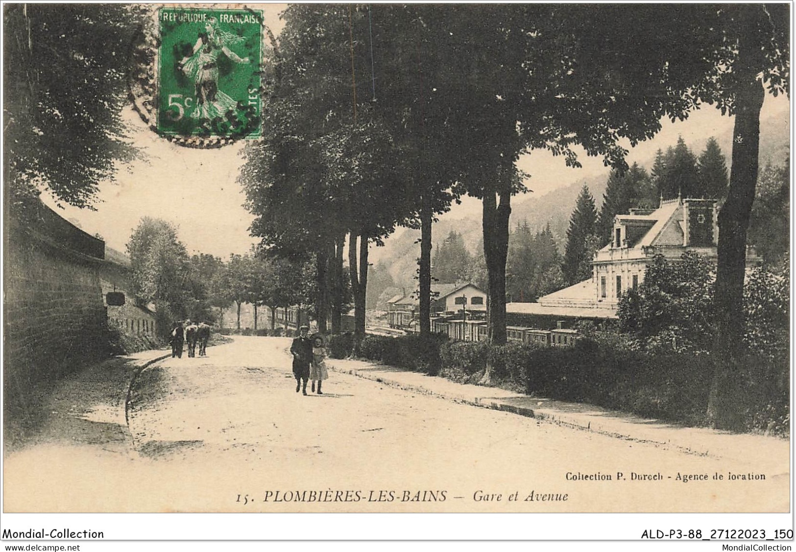 ALDP3-88-0276 - PLOMBIERES-LES-BAINS - Gare Et Avenue - Plombieres Les Bains