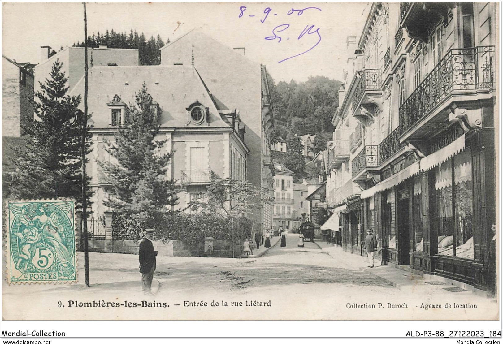 ALDP3-88-0293 - PLOMBIERES-LES-BAINS - Entrée De La Rue Liétard - Plombieres Les Bains