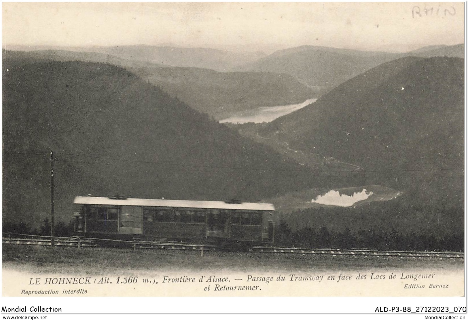 ALDP3-88-0236 - LE HOHNECK - Frontière D'alsace - Passage Du Tramway - Epinal