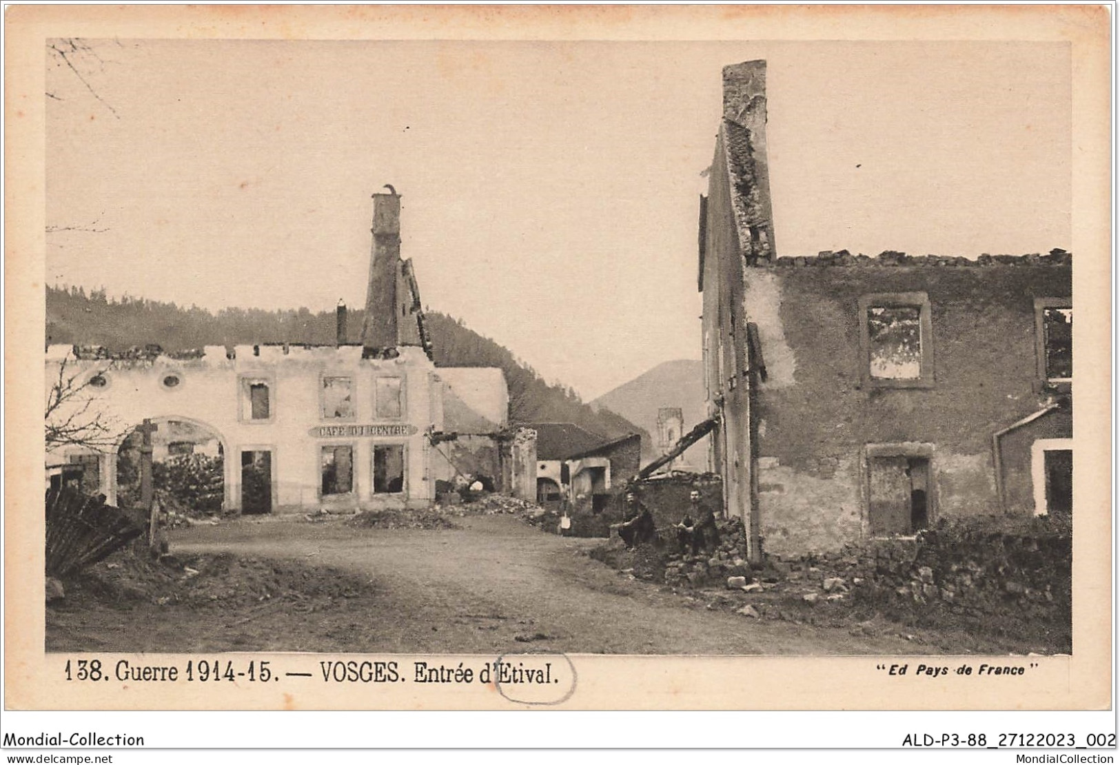 ALDP3-88-0202 - ETIVAL - Guerre 1914-15 - Vosges - Entrée D'étival - Etival Clairefontaine