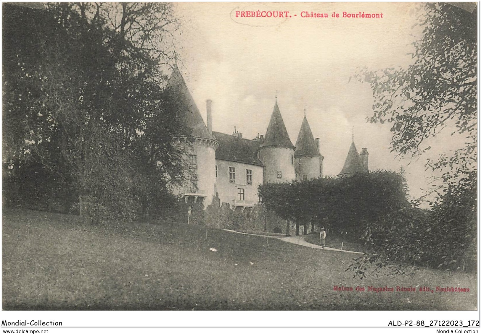 ALDP2-88-0187 - FREBECOURT - Château De Bourlémont - Neufchateau