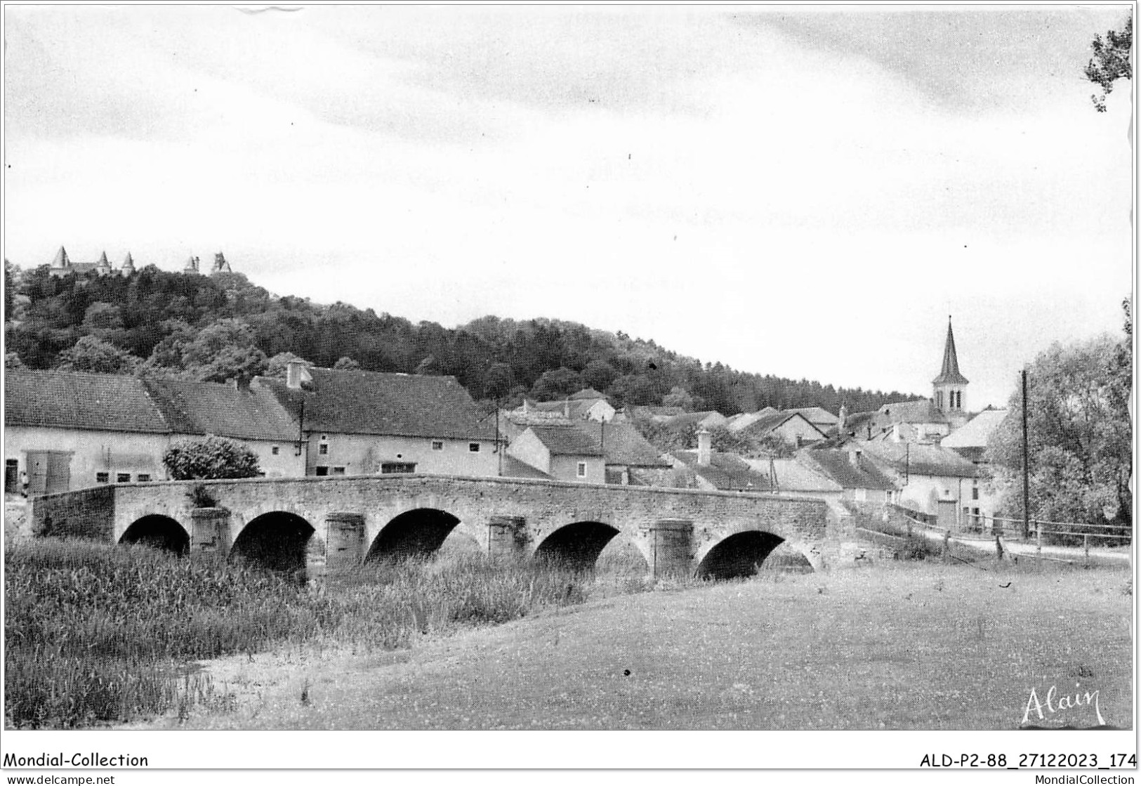 ALDP2-88-0188 - FREBECOURT - Vue Générale Et Château De Bourlémont - Neufchateau