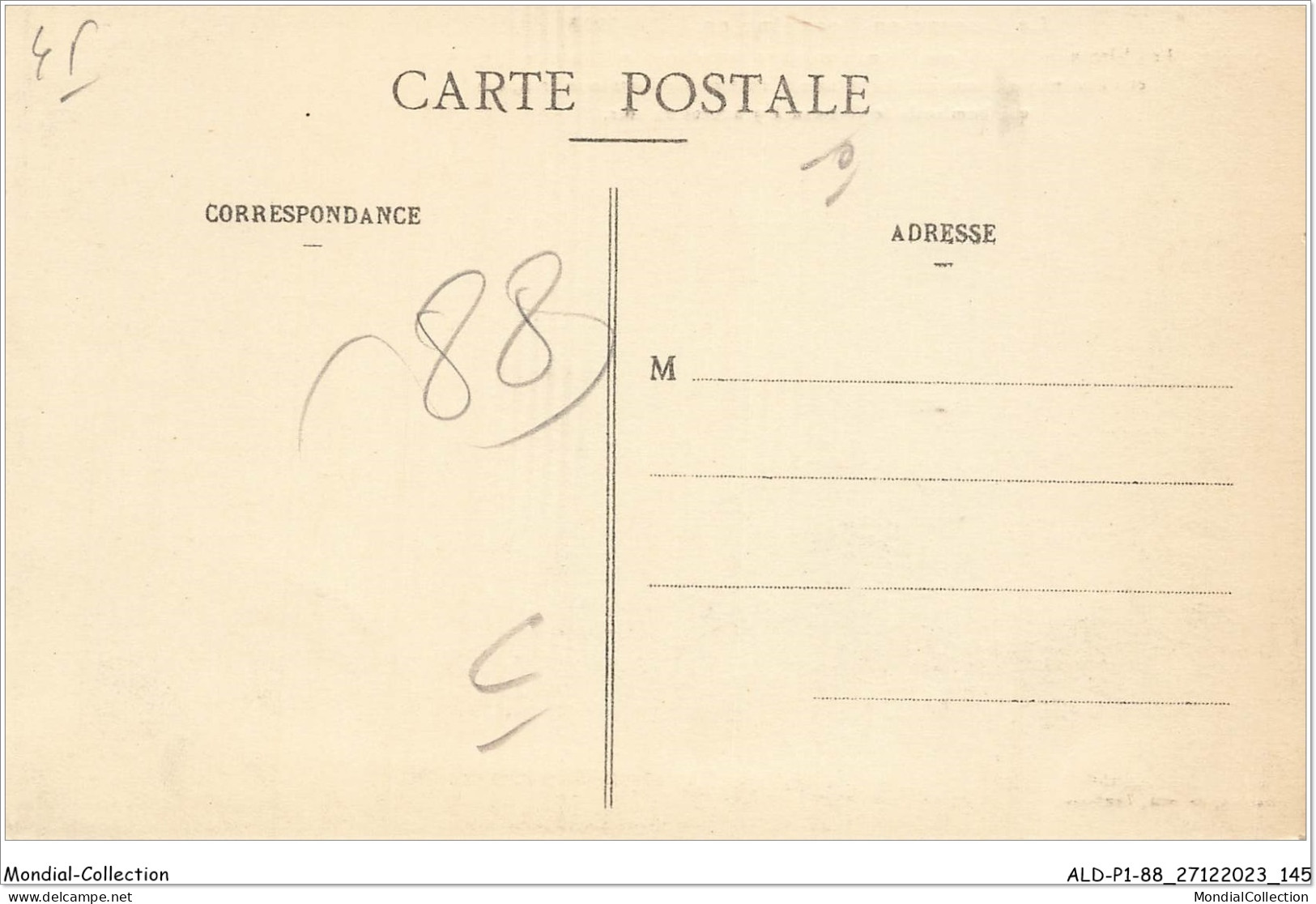 ALDP1-88-0073 - LA GUERRE EN LORRAINE EN 1914-1915 - Le Château De Villé Près Doncières - Rambervillers