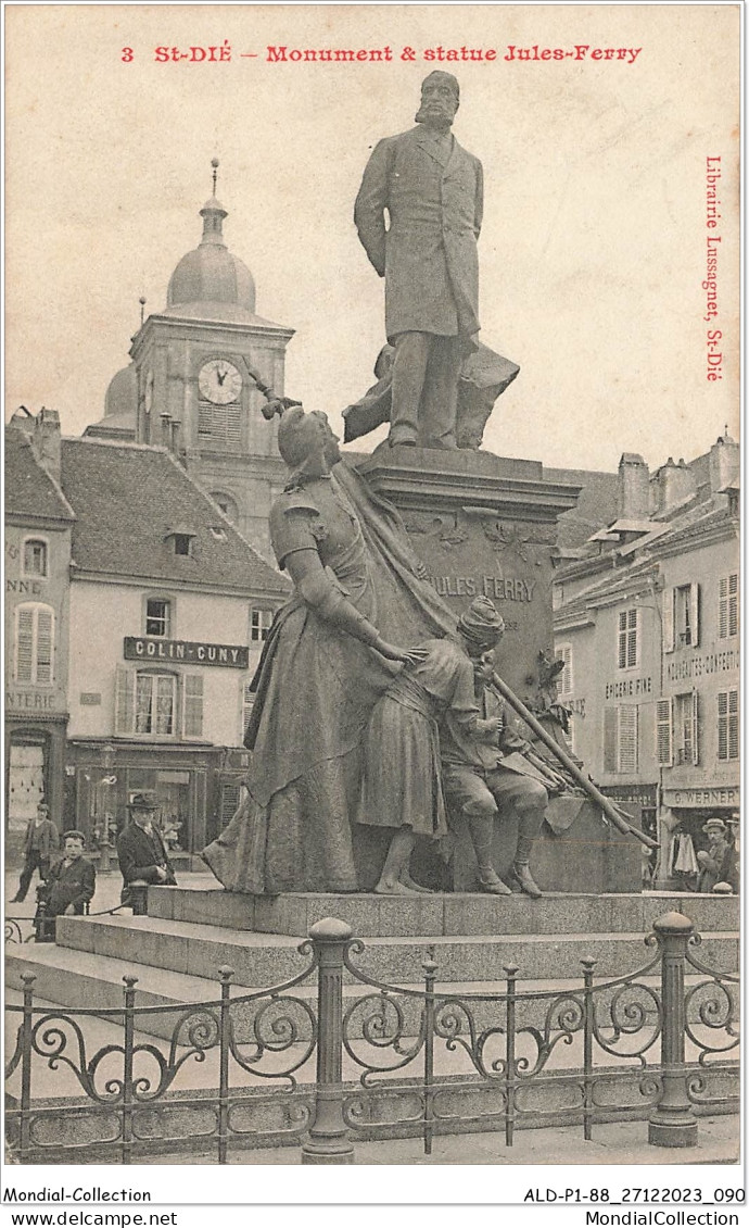 ALDP1-88-0046 - SAINT-DIE - Monument Et Statue Jules-ferry - Saint Die