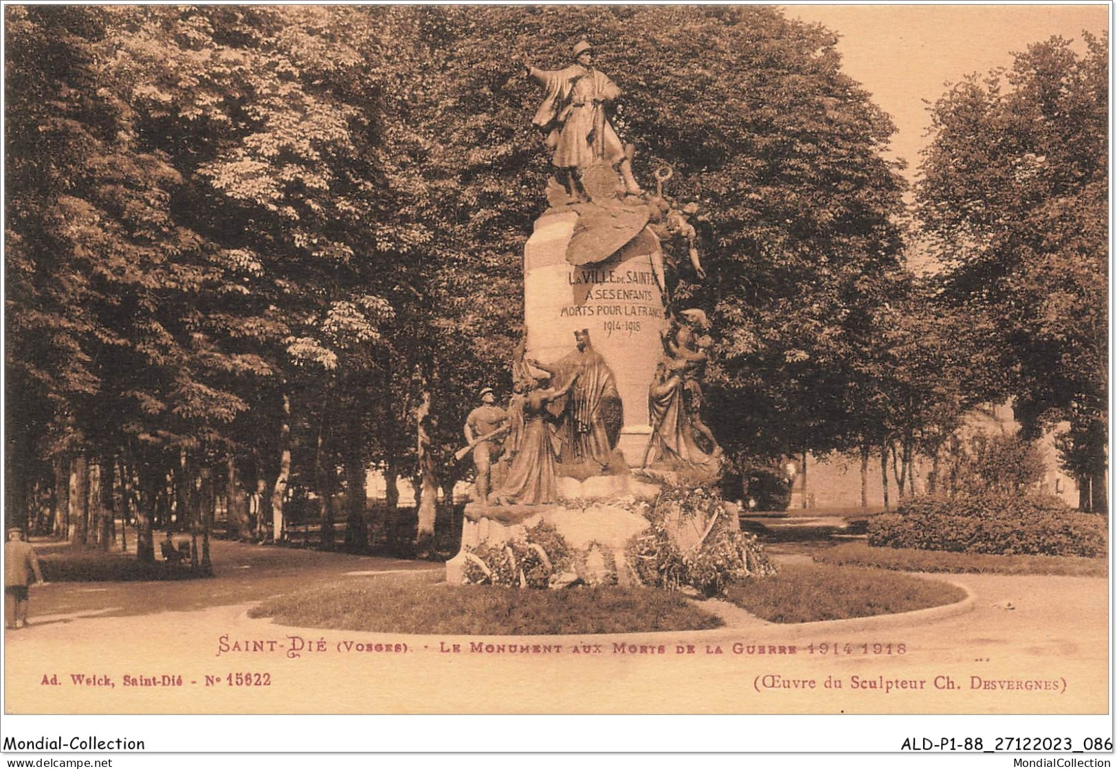 ALDP1-88-0044 - SAINT-DIE - Le Monument Aux Morts De La Guerre 1914-1918 - Saint Die