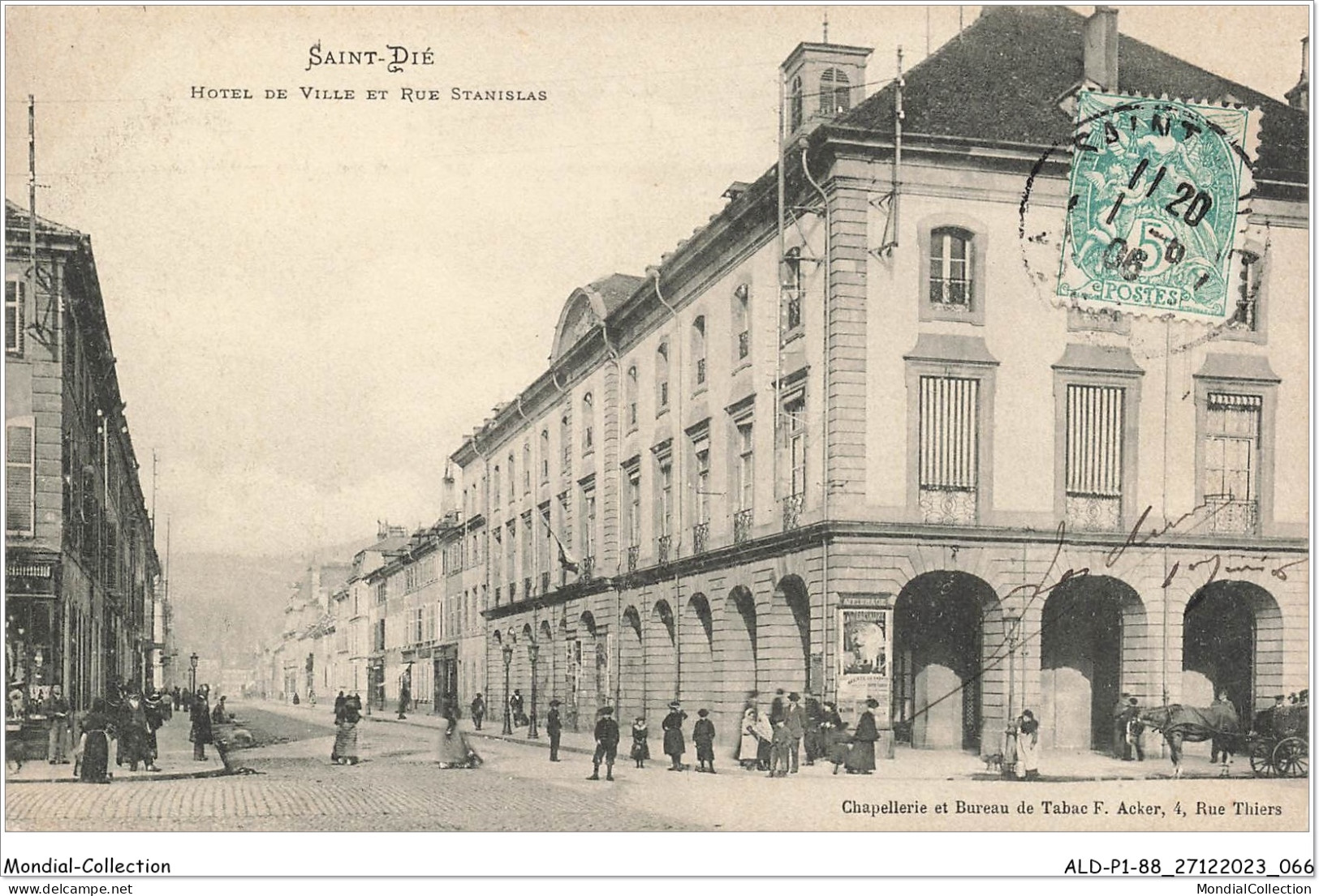 ALDP1-88-0034 - SAINT-DIE - Hôtel De Ville Et Rue Stanislas - Saint Die