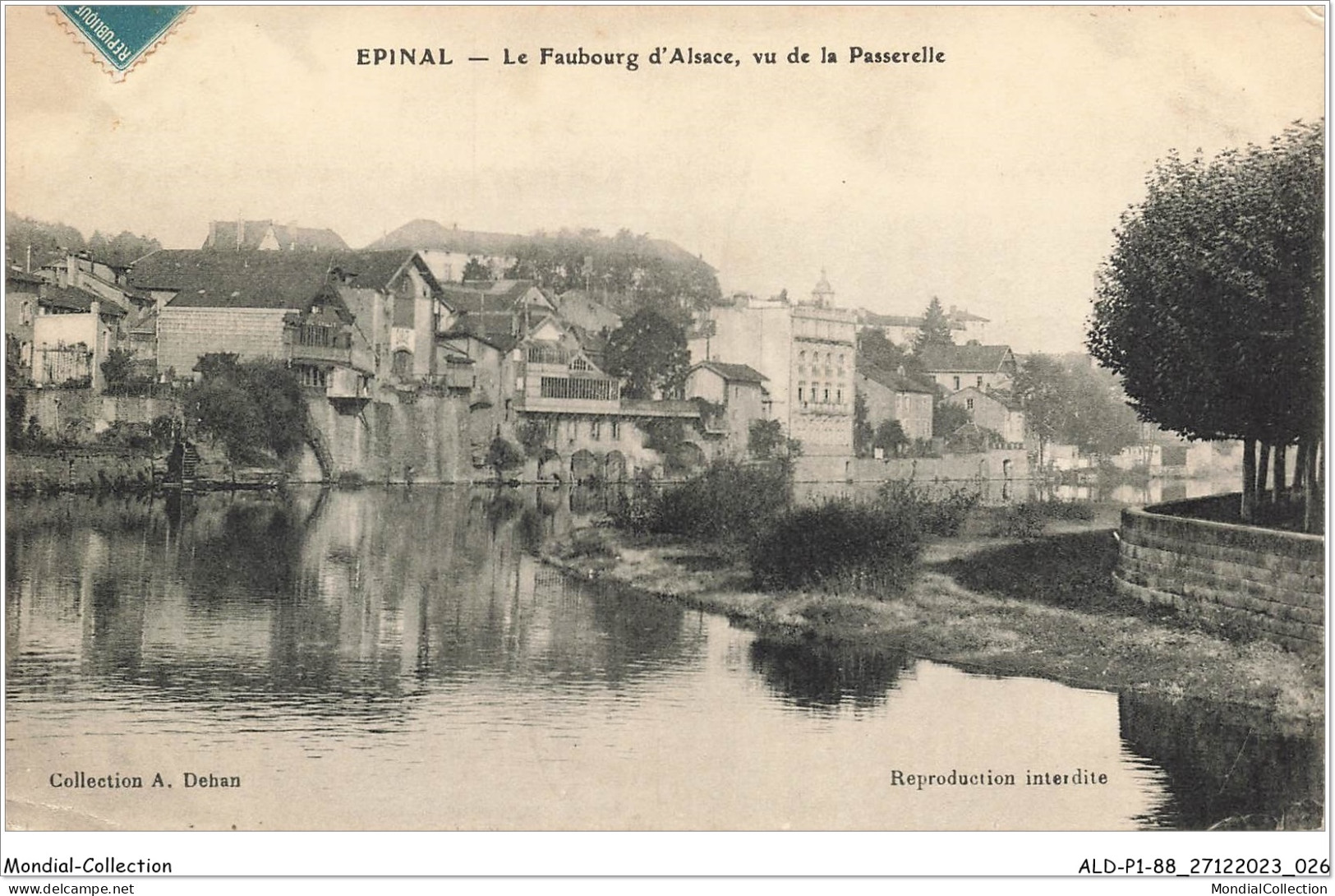 ALDP1-88-0014 - EPINAL - Le Faubourg D'alsace - Vu De La Passerelle - Epinal