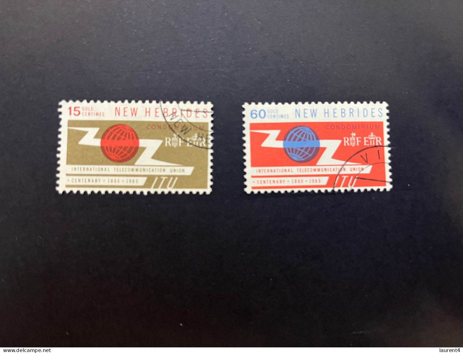 11-5-2024 (stamp) Used - New Hebrides / Nouvelle Hébrides - Telecommunication Year - Vanuatu (1980-...)