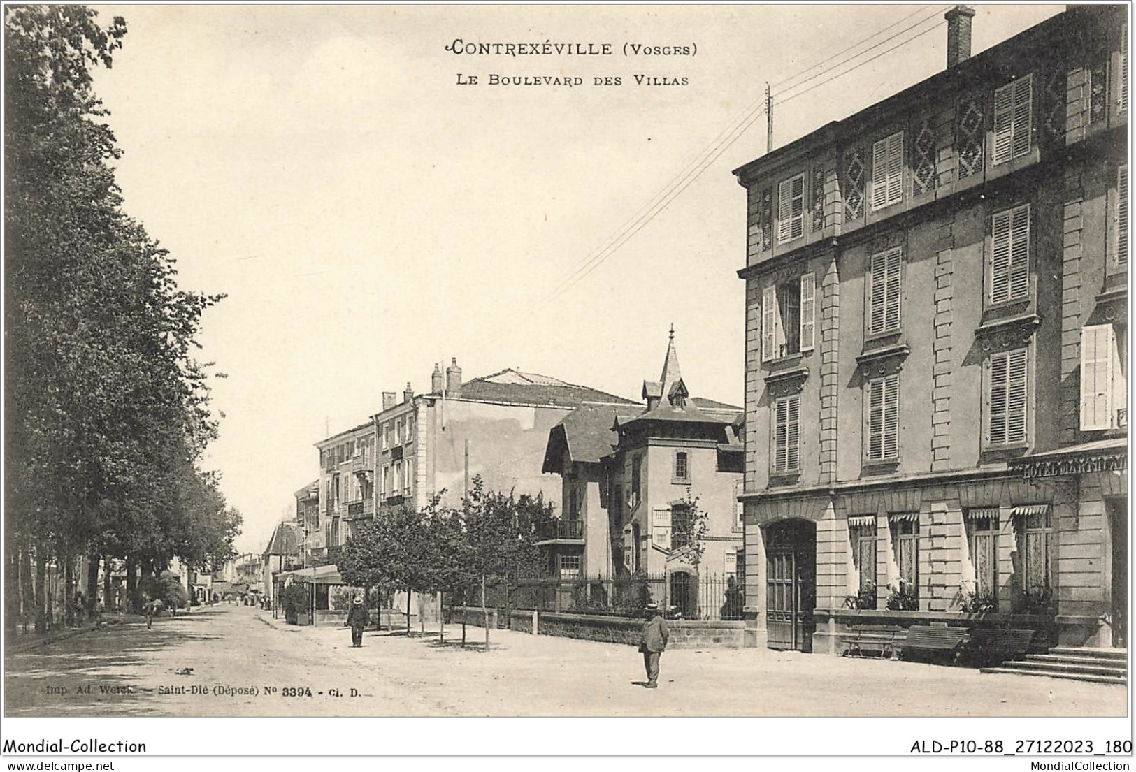 ALDP10-88-0991 - CONTREXEVILLE - Le Boulevard Des Villas - Contrexeville