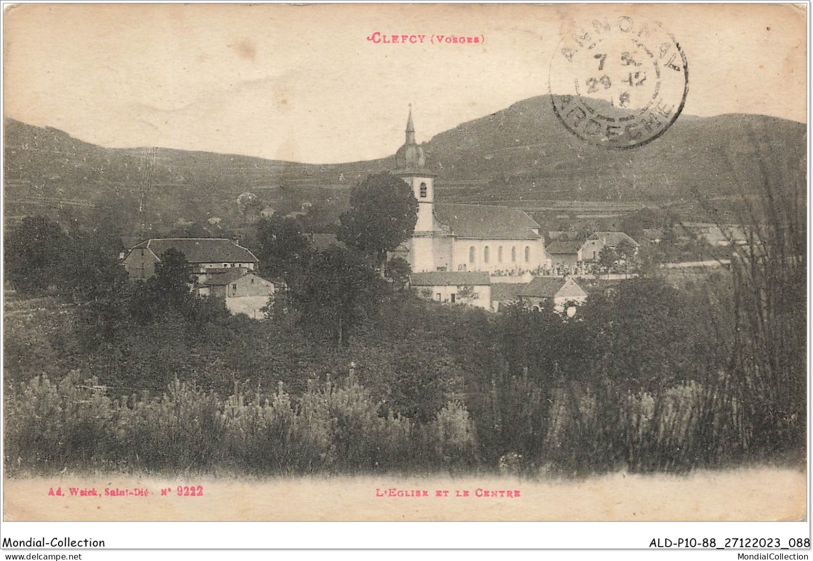 ALDP10-88-0945 - CLEFCY - L'église Et Le Centre - Saint Die