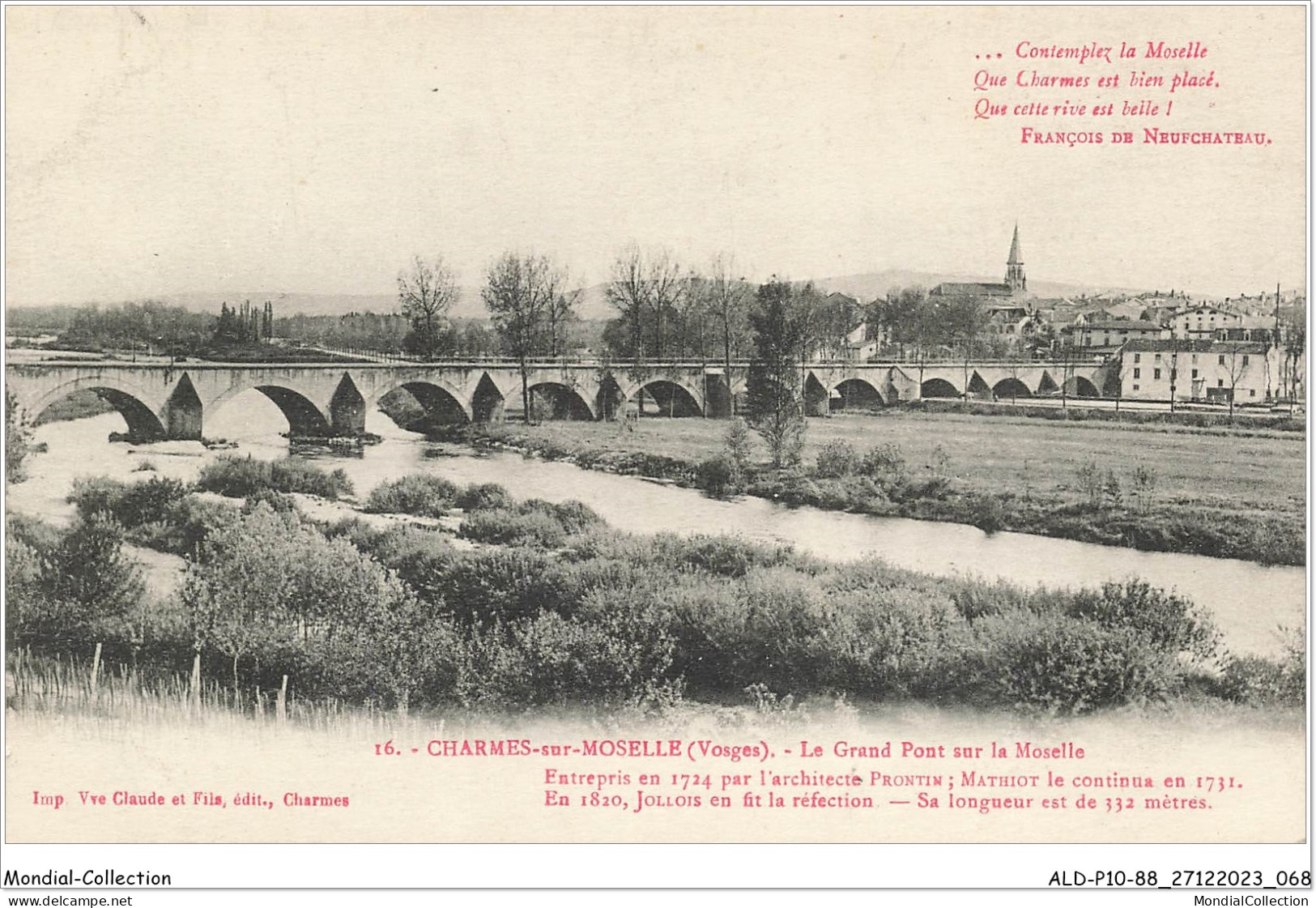 ALDP10-88-0935 - CHARMES-SUR-MOSELLE - Le Grand Pont Sur La Moselle - Charmes