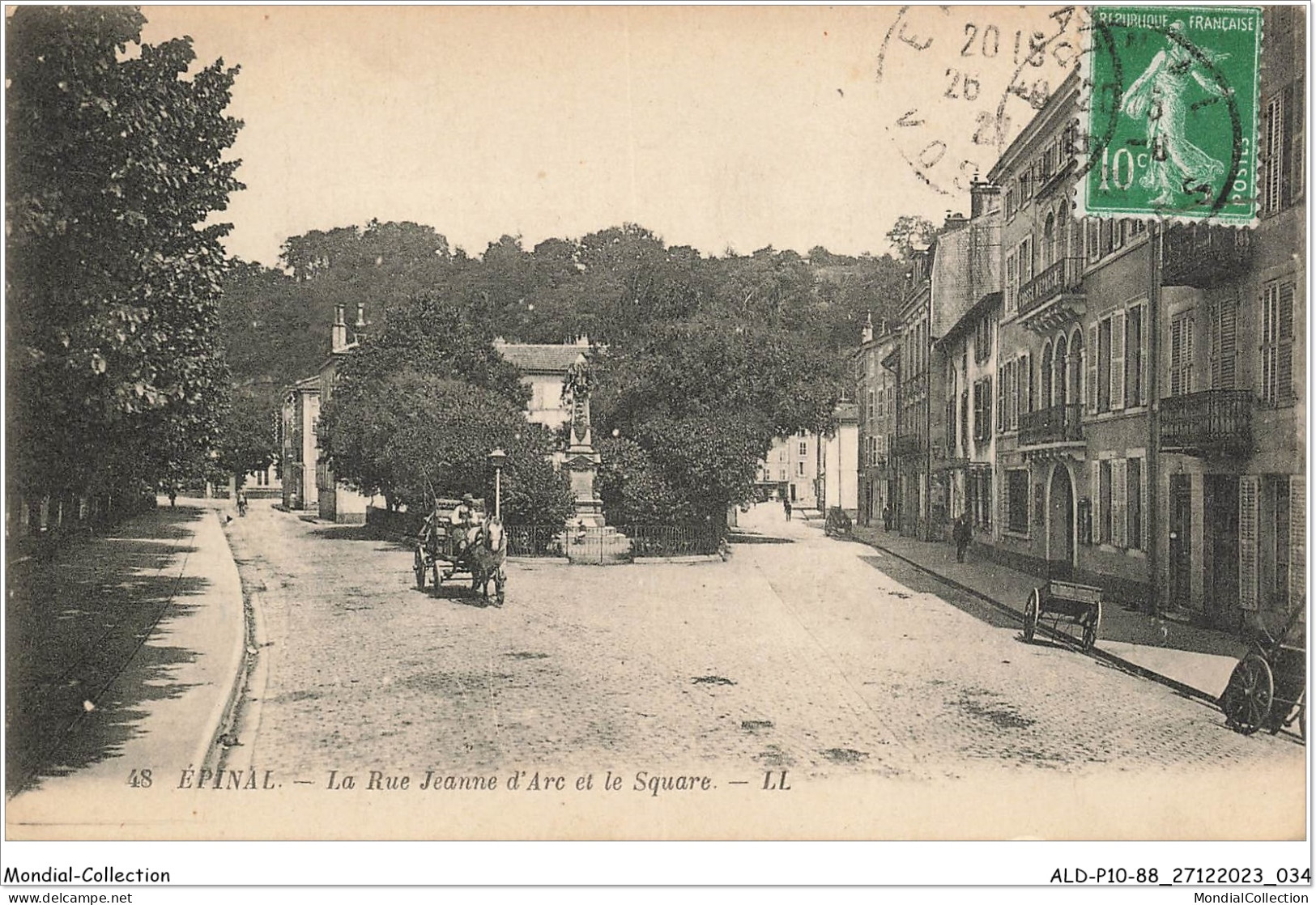 ALDP10-88-0918 - EPINAL - La Rue Jeanne D'arc Et Le Square - Epinal