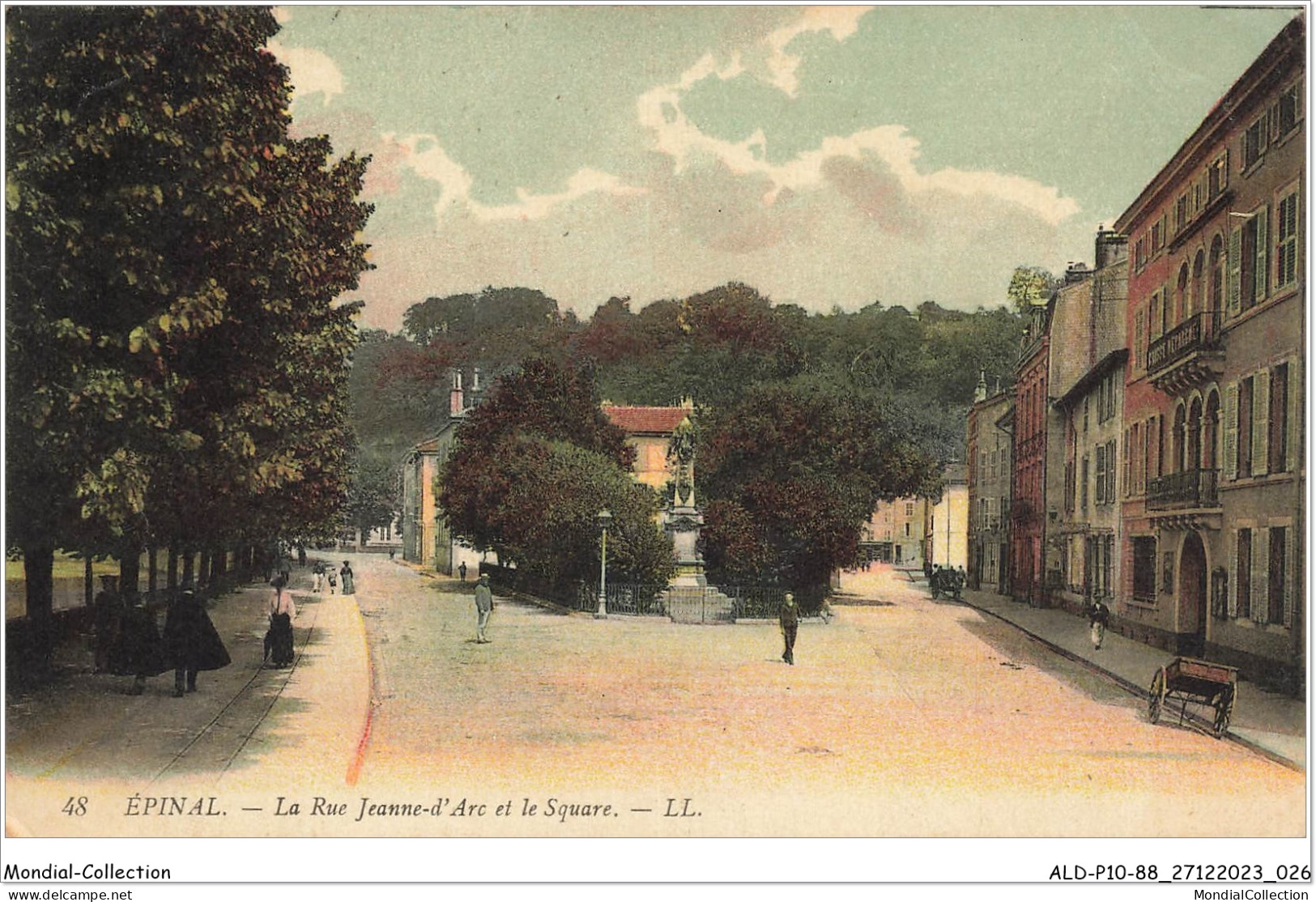 ALDP10-88-0914 - EPINAL - La Rue Jeanne D'arc Et Le Square - Epinal