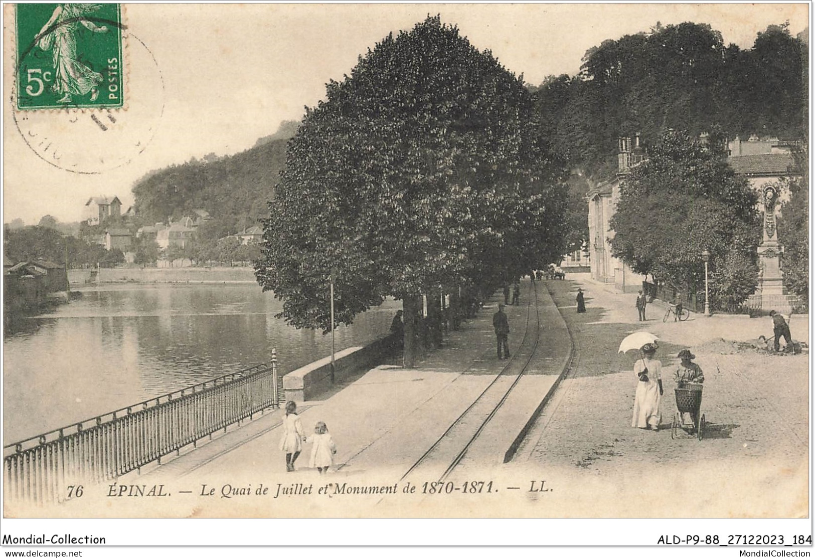 ALDP9-88-0893 - EPINAL - Le Quai De Juillet Et Monument De 1870-1871 - Epinal