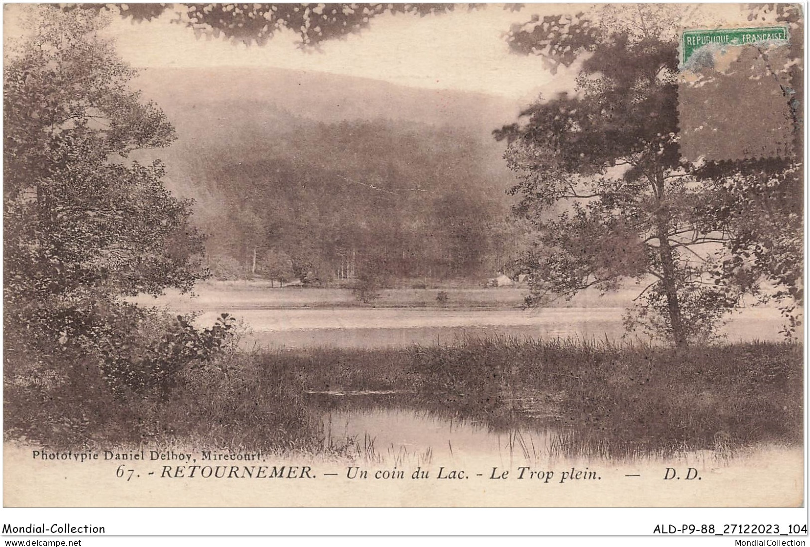 ALDP9-88-0853 - RETOURNEMER - Un Coin Du Lac - Le Trop Plein - Gerardmer