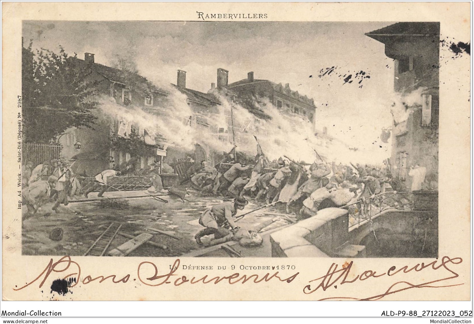 ALDP9-88-0827 - RAMBERVILLERS - La Défense Du 9 Octobre 1870 - Rambervillers