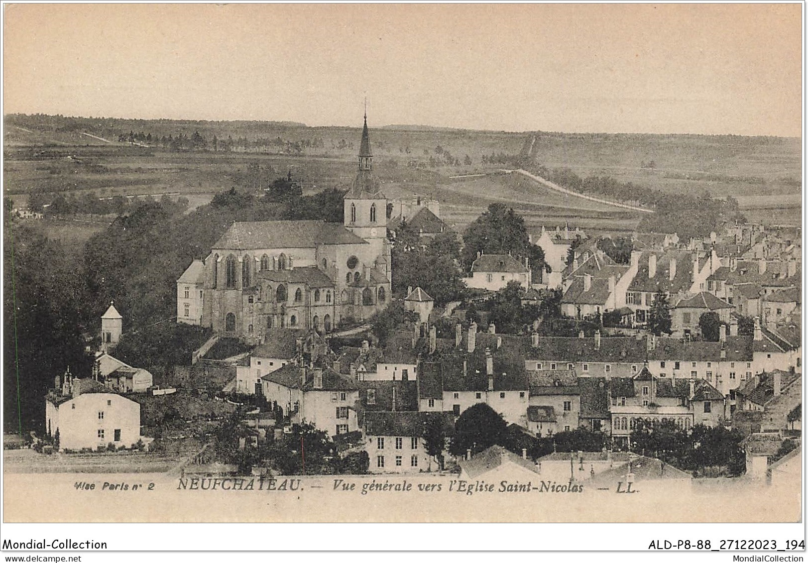 ALDP8-88-0798 - EPINAL - Vue Générale Vers L'église Saint-nicolas - Epinal