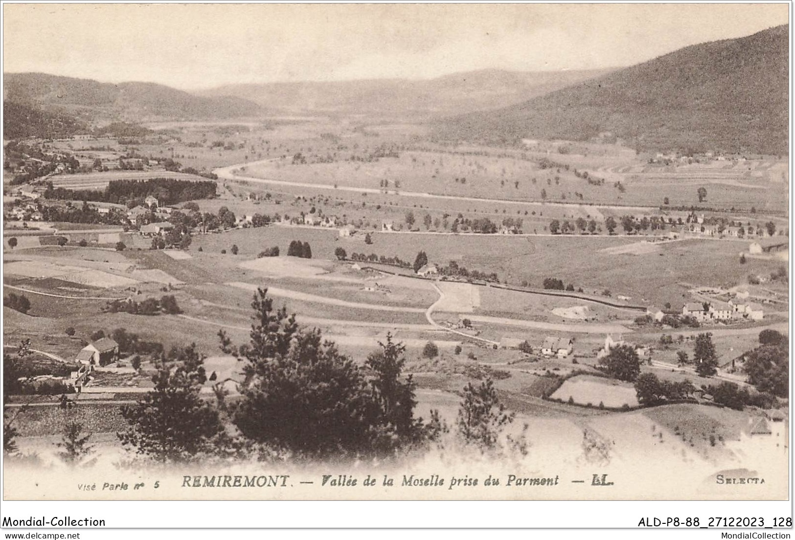 ALDP8-88-0765 - REMIREMONT - Vallée De La Moselle Prise Du Parmont - Remiremont