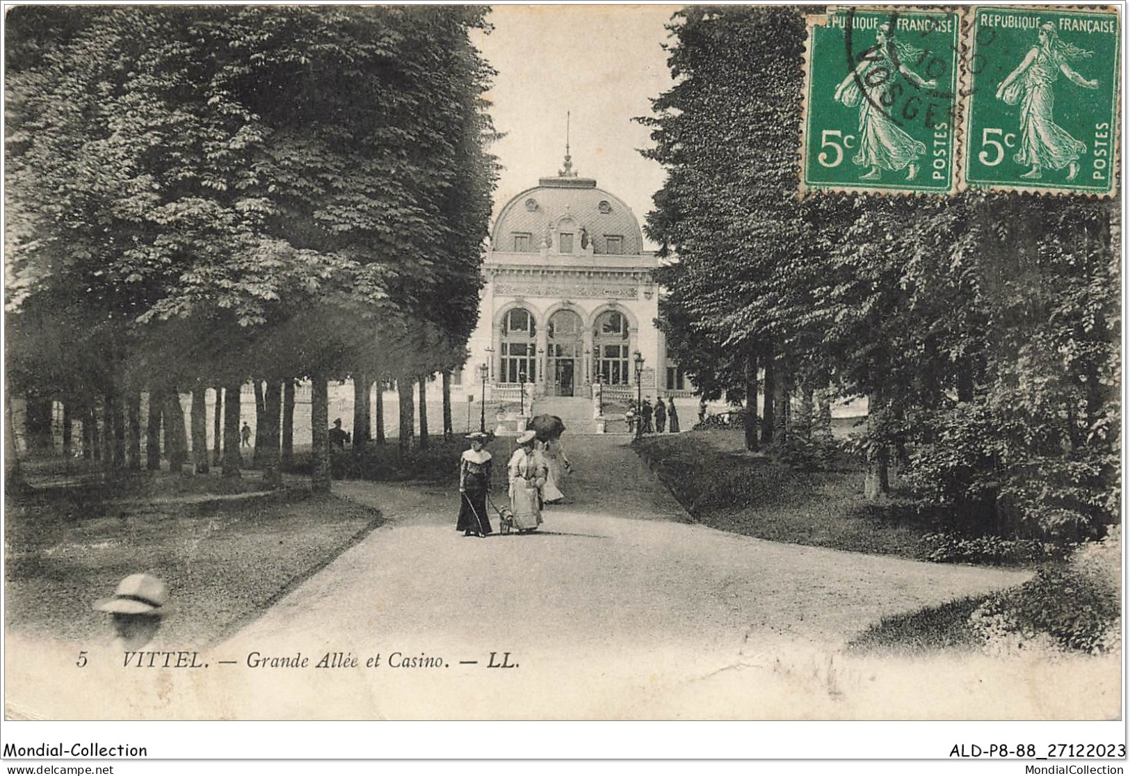 ALDP8-88-0701 - VITTEL - Grande Allée Et Casino - Contrexeville