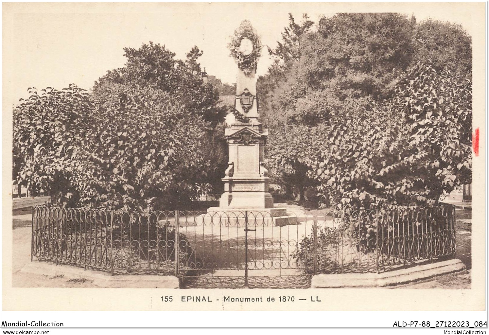 ALDP7-88-0643 - EPINAL - Monument De 1870 - Epinal