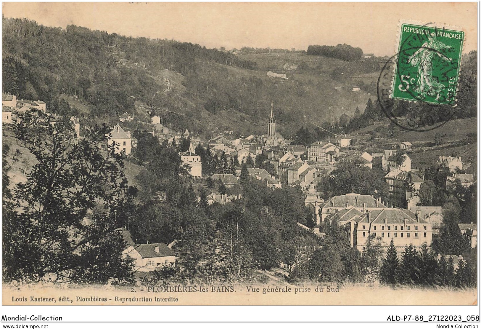 ALDP7-88-0630 - PLOMBIERES-LES-BAINS - Vue Générale Prise Du Sud - Plombieres Les Bains