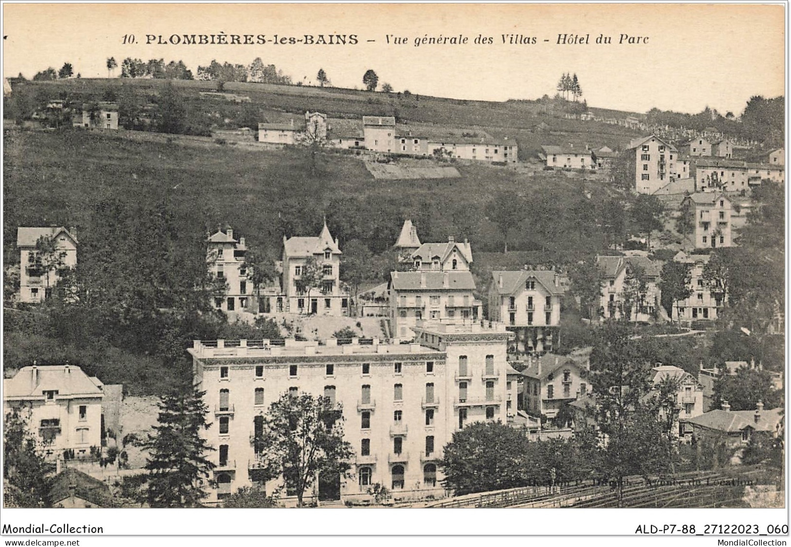 ALDP7-88-0631 - PLOMBIERES-LES-BAINS - Vue Générale Des Villas - Hôtel Du Parc - Plombieres Les Bains