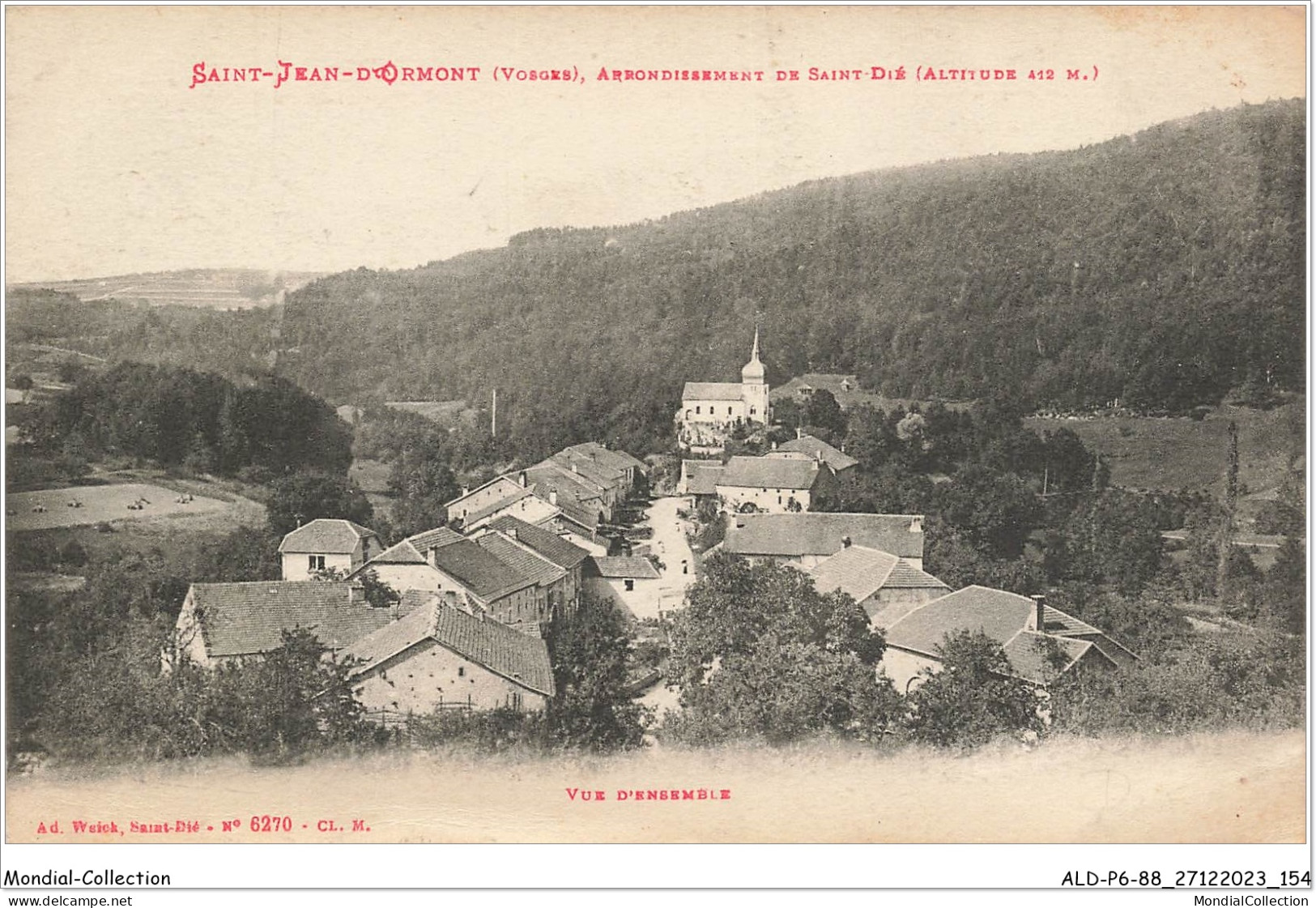 ALDP6-88-0578 - SAINT-JEAN-D'ORMONT - Arrondissement De Saint-dié - Vue D'ensemble - Saint Die