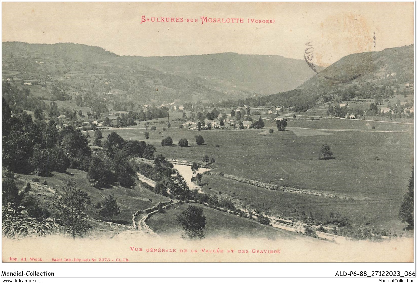 ALDP6-88-0534 - SAULXURES-SUR-MOSELOTTE - Vue Générale De La Vallée Et Des Graviers - Saulxures Sur Moselotte