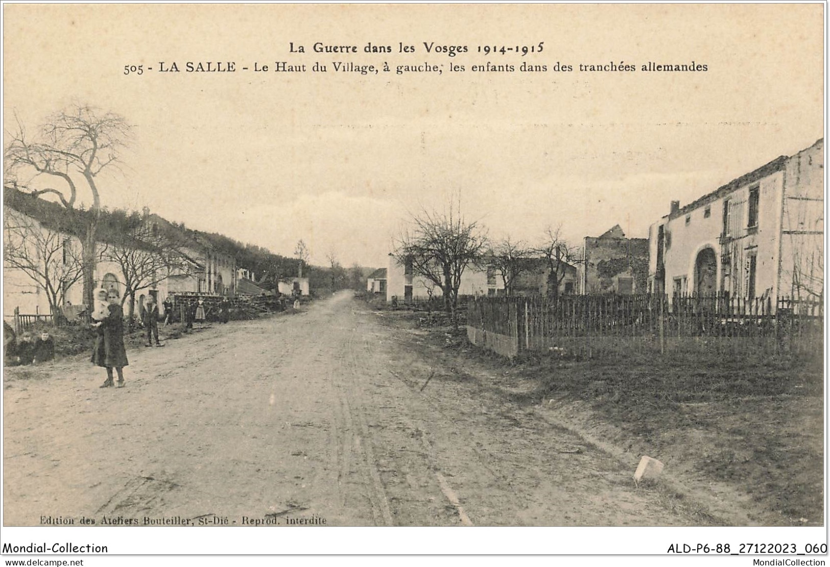 ALDP6-88-0531 - LA SALLE - Le Haut Du Village - La Guerre Dans Les Vosges 1914-1915 - Saint Die